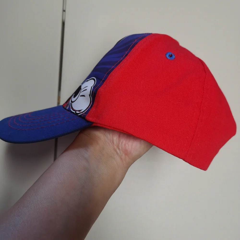 Disney Mickie Mouse Kids MVP 28 Blue Red Baseball Snapback Hat OSFA